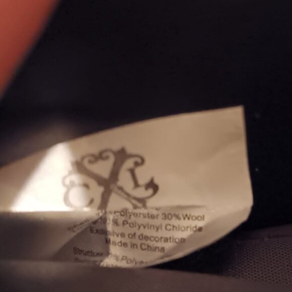 Christian LaCroix Plaid Wool Zippered Wallet Rare - Picture 5 of 5